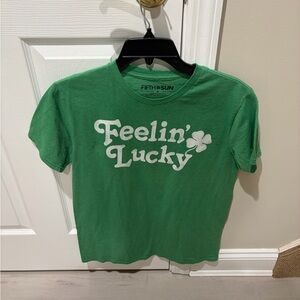 Fifth Sun Kids Green Tee - Feelin' Lucky Shamrock